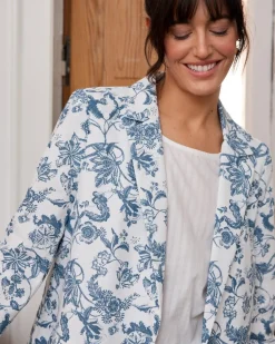 Polin et moi BLAZERS Y CAZADORAS>Blaizer Lino Geraldine DENIM