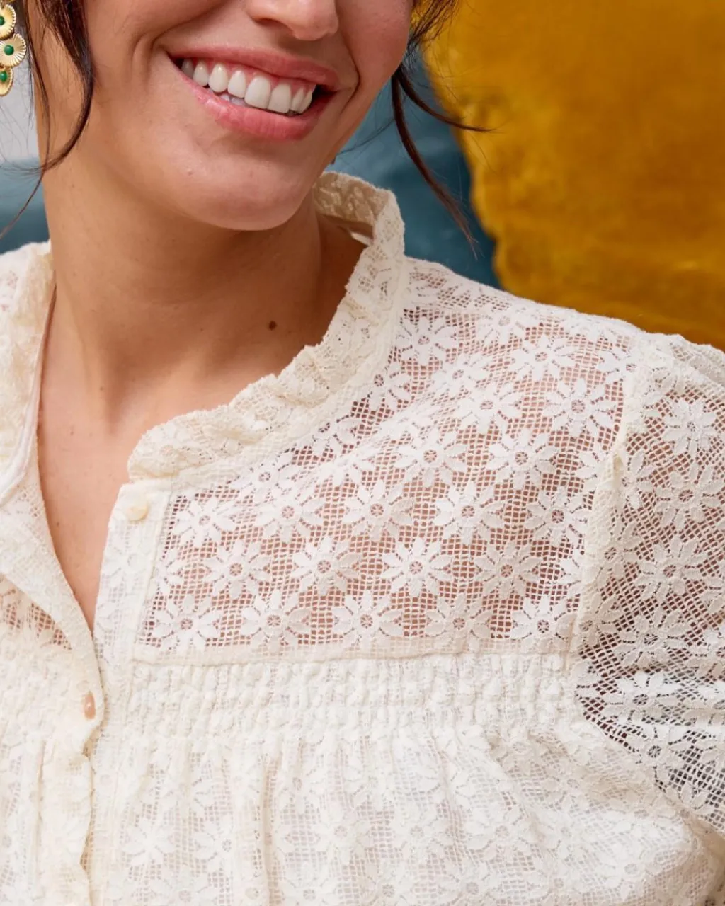 Polin et moi BLUSAS Y CAMISAS>Blusa Calada Priscila beige