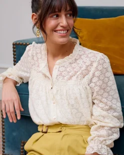 Polin et moi BLUSAS Y CAMISAS>Blusa Calada Priscila beige