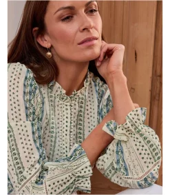 Polin et moi BLUSAS Y CAMISAS>Blusa Flor Mogor BEIGE