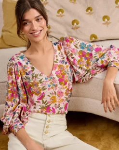 Polin et moi BLUSAS Y CAMISAS>Blusa Floral Rachel Rosa