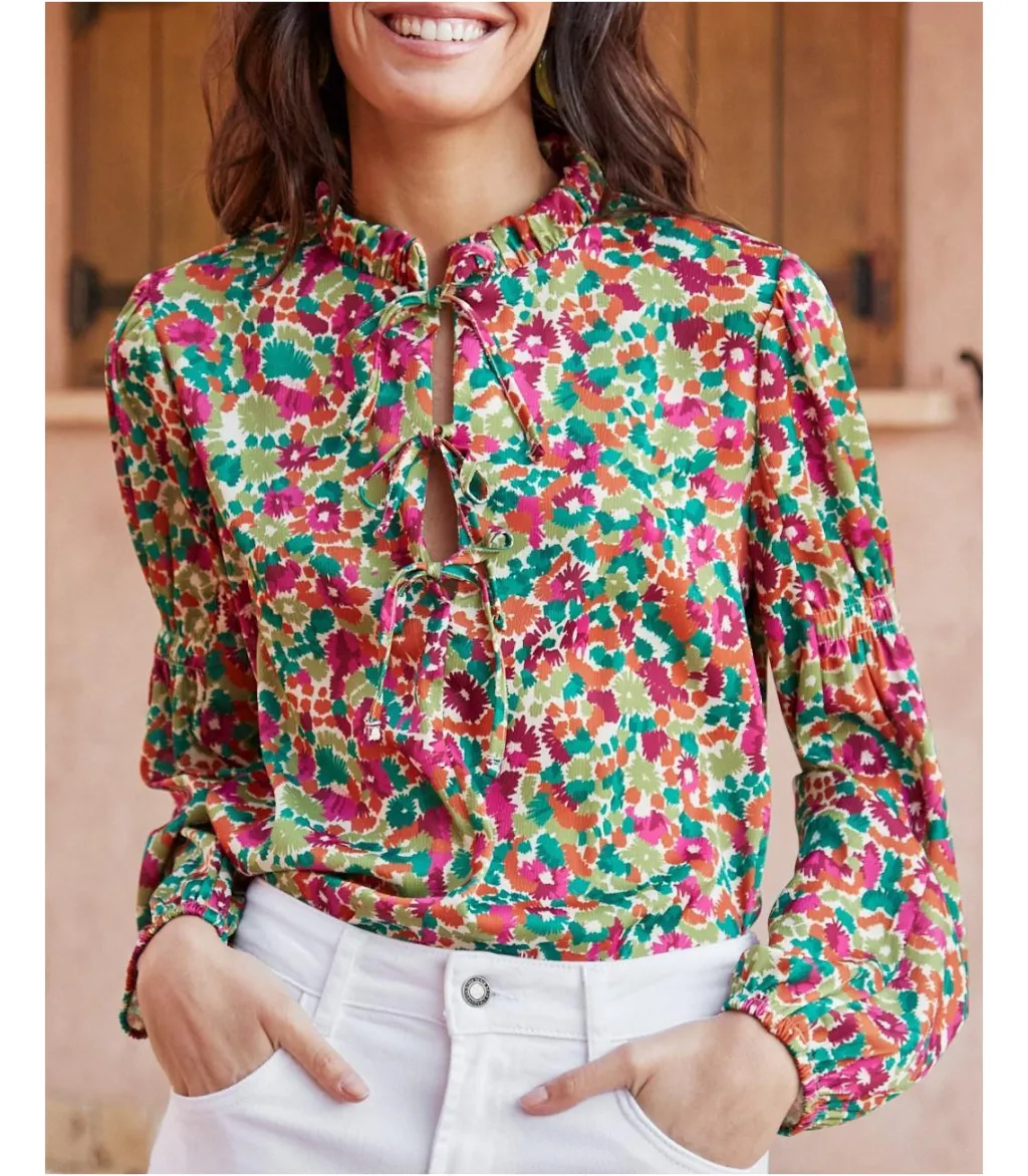 Polin et moi BLUSAS Y CAMISAS>Blusa Lazos Marria Verde esmeralda