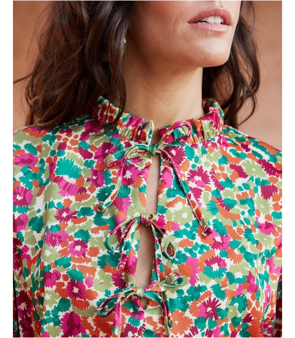 Polin et moi BLUSAS Y CAMISAS>Blusa Lazos Marria Verde esmeralda