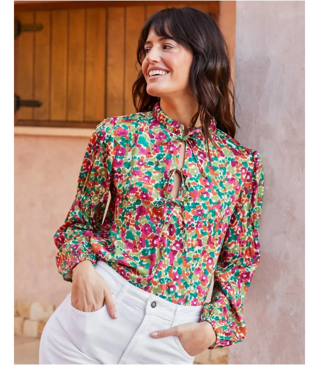 Polin et moi BLUSAS Y CAMISAS>Blusa Lazos Marria Verde esmeralda