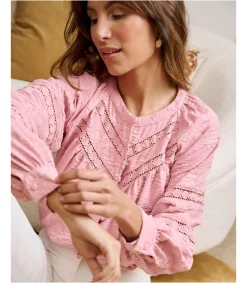 Polin et moi BLUSAS Y CAMISAS>Blusa Troquelada Blusia