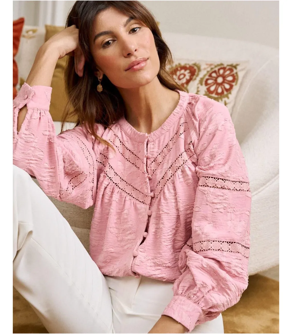 Polin et moi BLUSAS Y CAMISAS>Blusa Troquelada Blusia