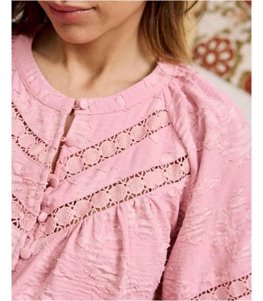 Polin et moi BLUSAS Y CAMISAS>Blusa Troquelada Blusia