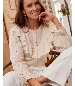 Polin et moi BLUSAS Y CAMISAS>Blusa Volante Carlo beige