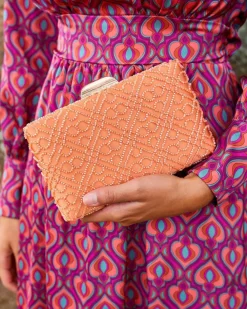 Polin et moi BOLSOS|COMPLEMENTOS>Bolso Clutch Talina Salmon