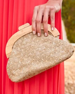 Polin et moi BOLSOS|COMPLEMENTOS>Bolso Madera Fania beige