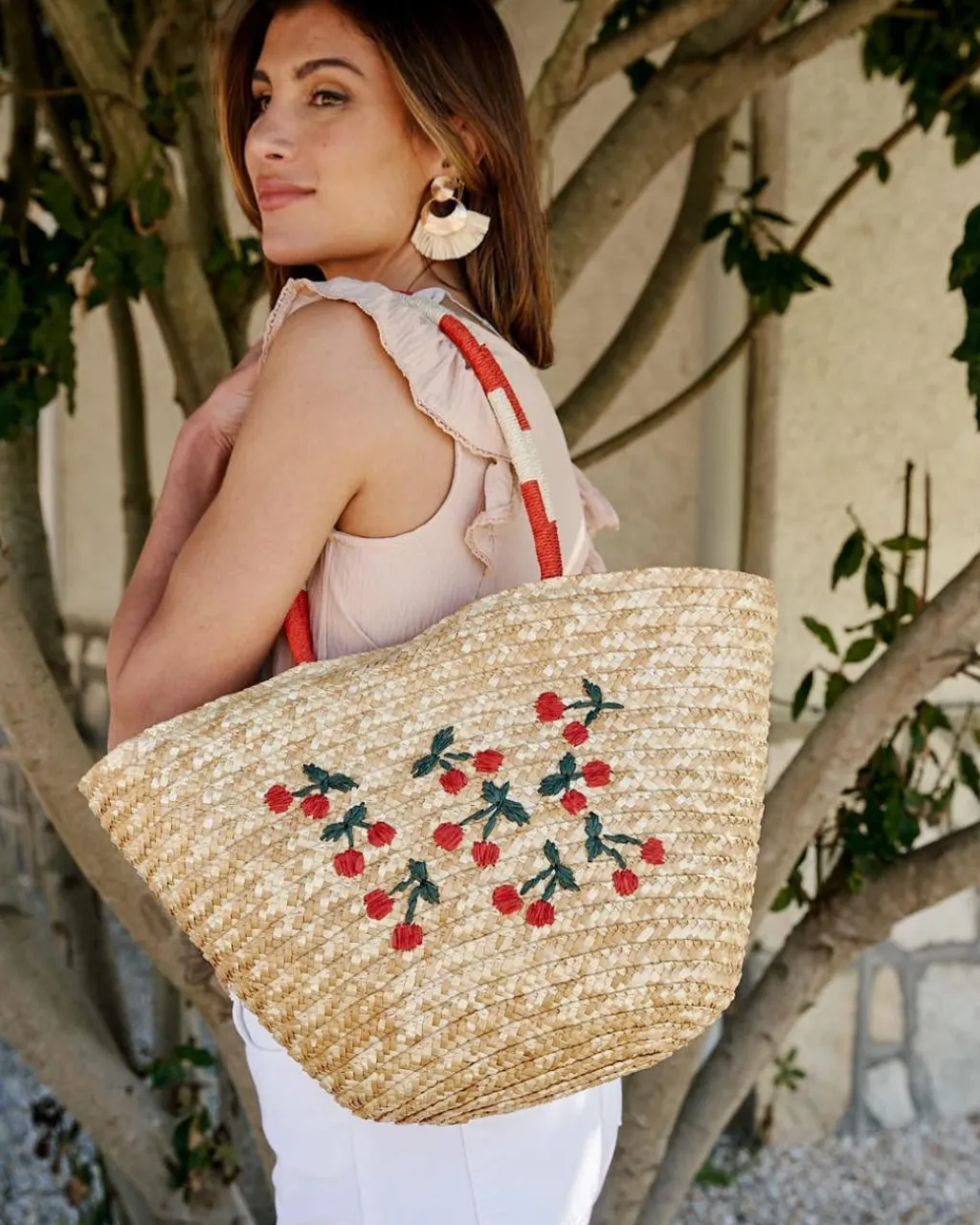 Polin et moi BOLSOS>Bolso Redondo Kia cereza