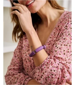 Polin et moi BISUTERÍA>Brazalete Rígido Mattia berenjena