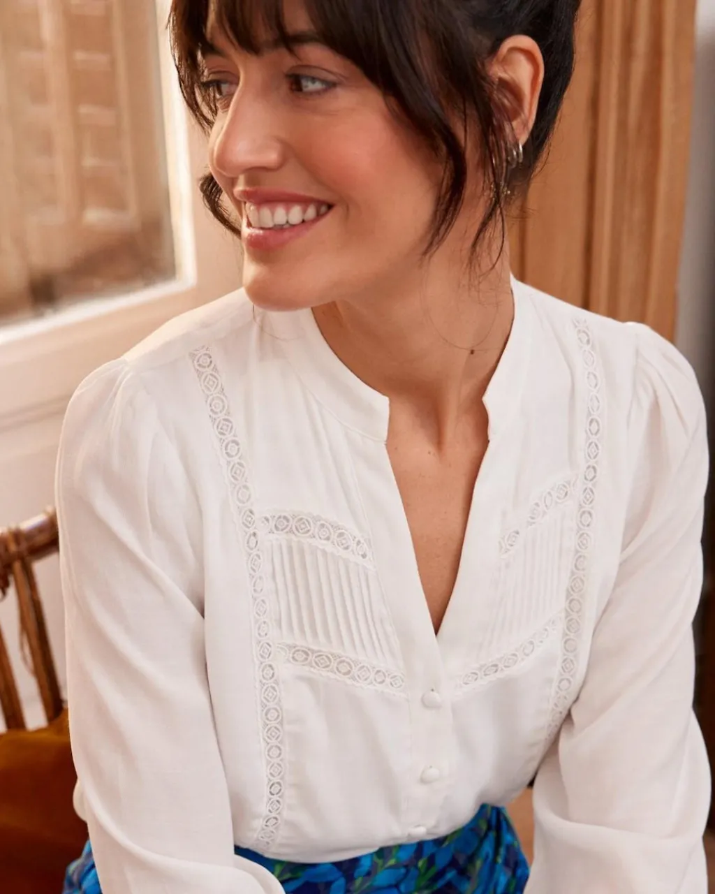 Polin et moi BLUSAS Y CAMISAS>Camisa Botón Clotilde blanco