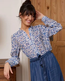 Polin et moi BLUSAS Y CAMISAS>Camisa Estampado Tessi azul klein