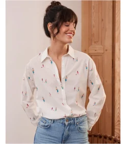 Polin et moi BLUSAS Y CAMISAS>Camisa Muñecas Minia blanco