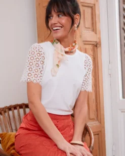 Polin et moi CAMISETAS Y TOPS>Camiseta Batista Dora BLANCO