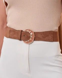 Polin et moi CINTURONES>Cinturón Hebilla Sol camel