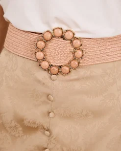 Polin et moi CINTURONES>Cinturón Rafia Bima Nude