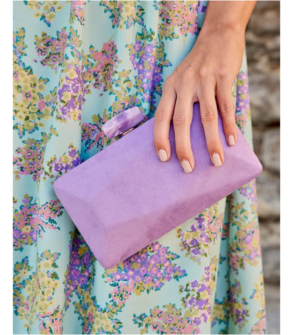 Polin et moi BOLSOS|COMPLEMENTOS>Clutch Piedra Liliama Lila