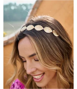 Polin et moi DIADEMAS|COMPLEMENTOS>Diadema Hojas Grandia Oro