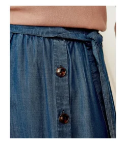 Polin et moi FALDAS>Falda Airea denim