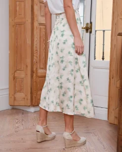 Polin et moi FALDAS>Falda Estampada Norah BEIGE