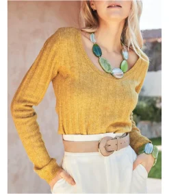 Polin et moi CARDIGANS Y JERSEIS>Jersey Punto Adlis Oliva