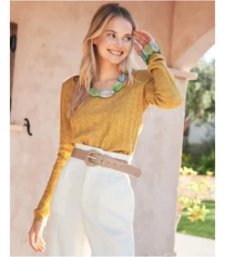 Polin et moi CARDIGANS Y JERSEIS>Jersey Punto Adlis Oliva