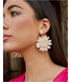 Polin et moi BISUTERÍA|COMPLEMENTOS>Pendiente Rafia Sol