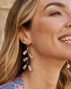 Polin et moi BISUTERÍA|COMPLEMENTOS>Pendiente Rama Perla blanco