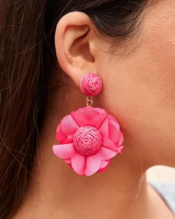 Polin et moi BISUTERÍA|FERIA>Pendientes Amanda Fucsia