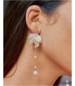 Polin et moi BISUTERÍA|COMPLEMENTOS>Pendientes Largos Perlas