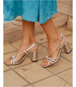 Polin et moi SANDALIAS|CALZADO>Sandalia Nudo Milana plata/plomo