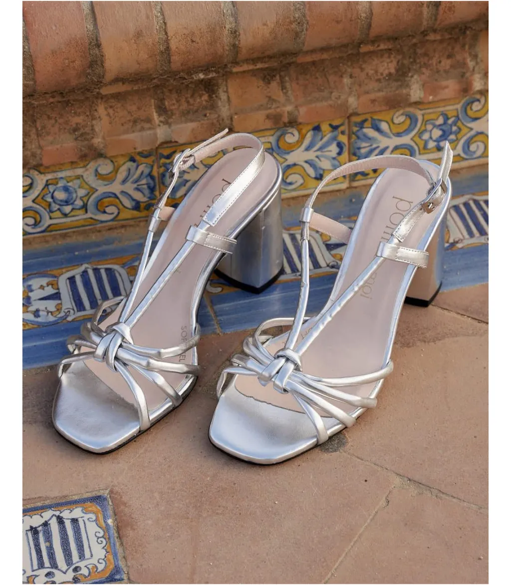 Polin et moi SANDALIAS|CALZADO>Sandalia Nudo Milana plata/plomo