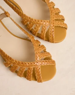 Polin et moi SANDALIAS|TRENZADOS>Sandalia Plana Aniala MOSTAZA