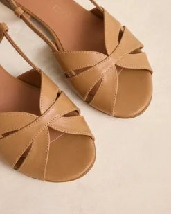 Polin et moi SANDALIAS>Sandalia Plana Makkia camel
