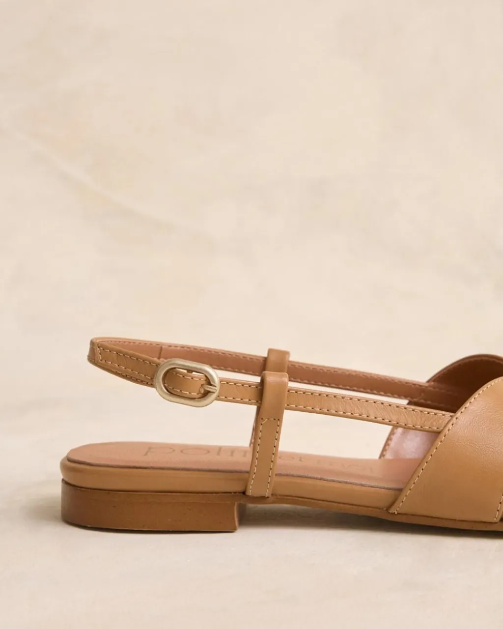 Polin et moi SANDALIAS>Sandalia Plana Makkia camel
