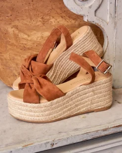 Polin et moi SANDALIAS>Sandalia Plataforma Yasemin Marrón