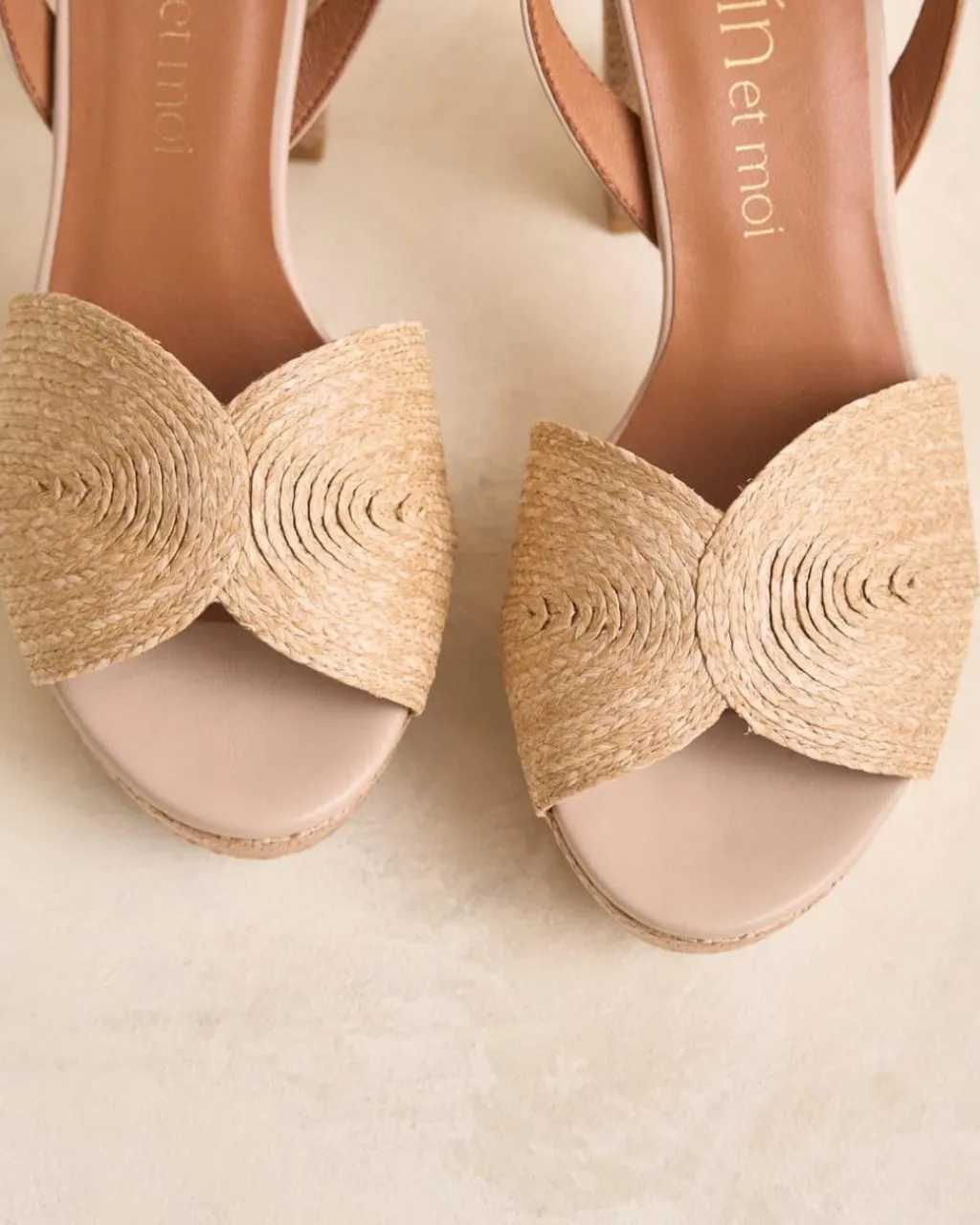 Polin et moi SANDALIAS|FERIA>Sandalia Rafia Navia beige