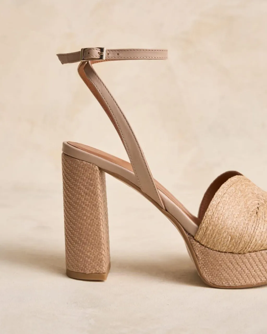 Polin et moi SANDALIAS|FERIA>Sandalia Rafia Navia beige