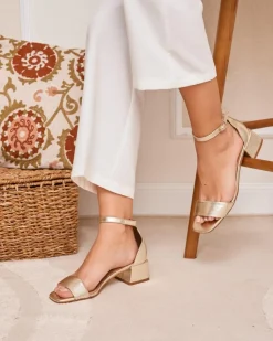 Polin et moi SANDALIAS|FERIA>Sandalia Tacón Plania Oro