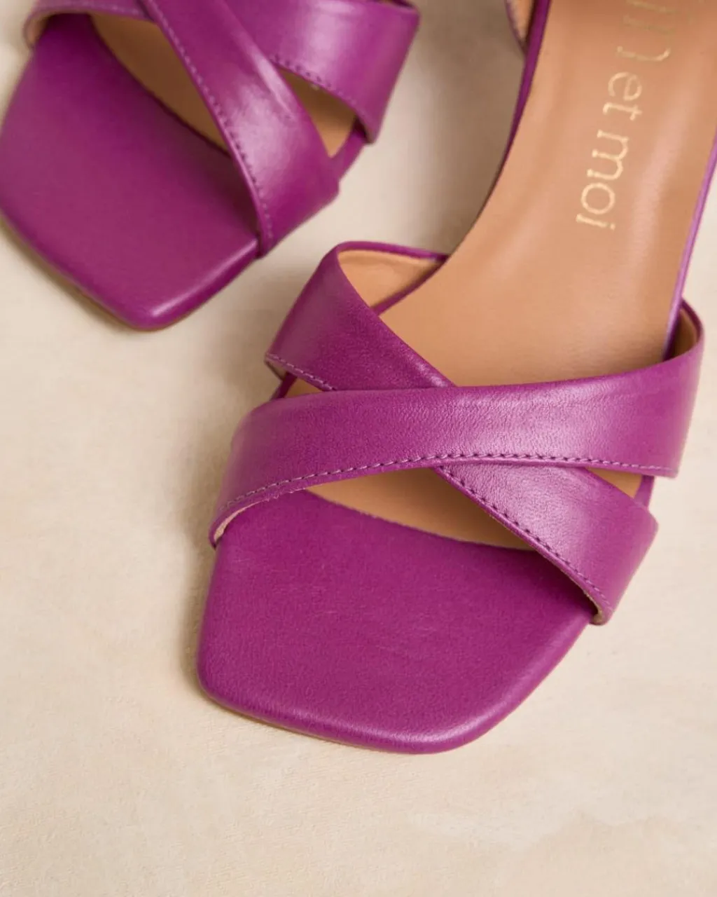 Polin et moi SANDALIAS>Sandalia Tacón Vima buganvilla