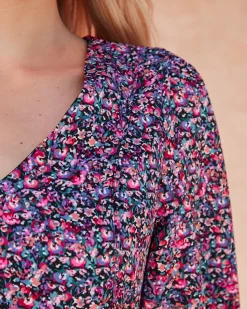 Polin et moi VESTIDOS Y MONOS>Vestido Babydoll Cortia Morado