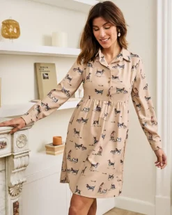 Polin et moi VESTIDOS Y MONOS>Vestido Babydoll Zaira Beige