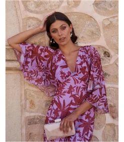 Polin et moi VESTIDOS INVITADA>Vestido Capa Cinzi Lila