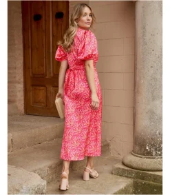 Polin et moi VESTIDOS INVITADA>Vestido Escote Xandra Fucsia