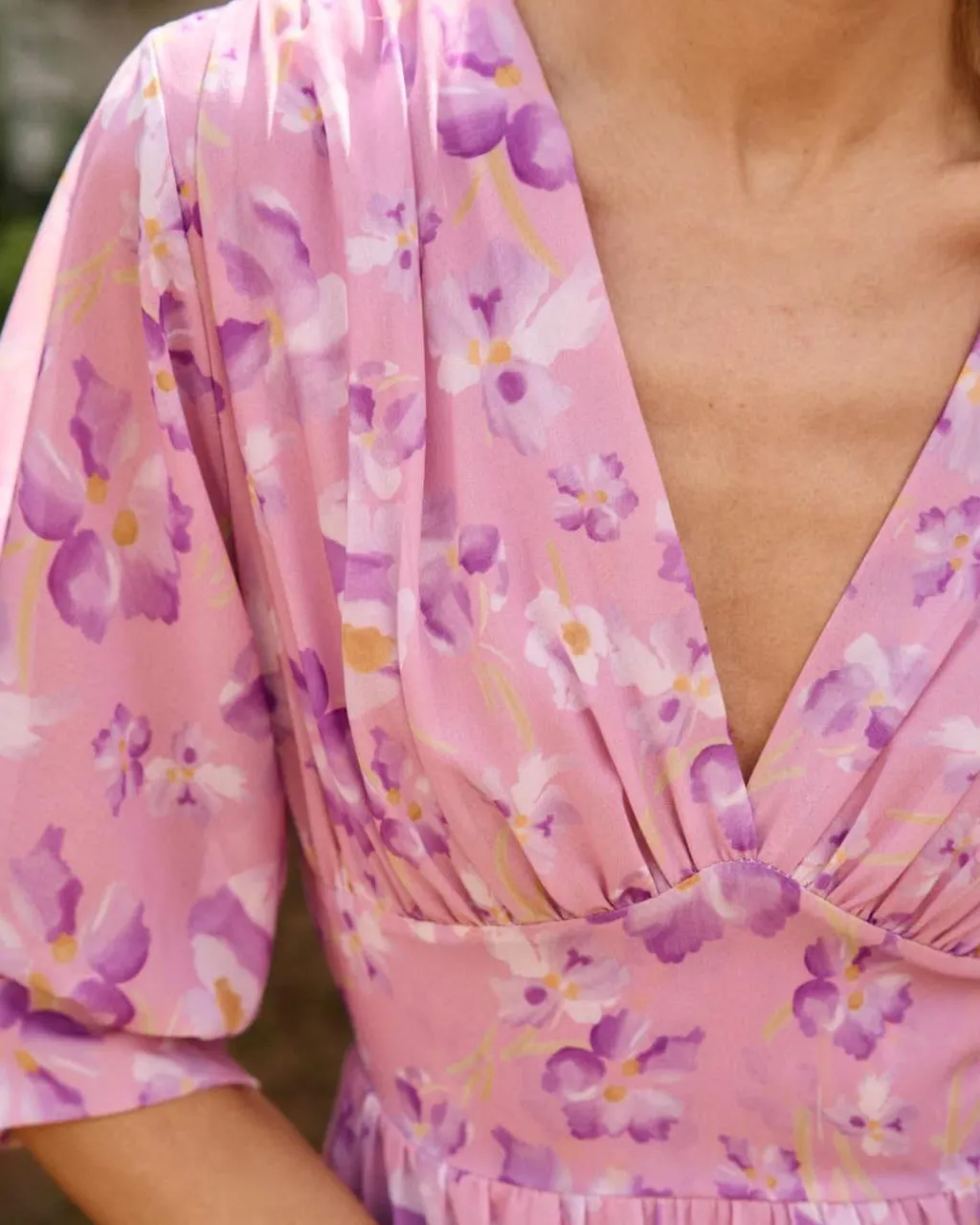 Polin et moi VESTIDOS INVITADA>Vestido Flores Alba Lila