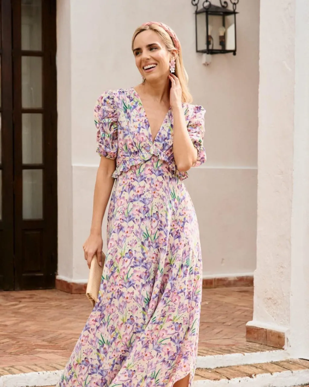 Polin et moi FERIA|VESTIDOS INVITADA>Vestido Flores Gaia Lila