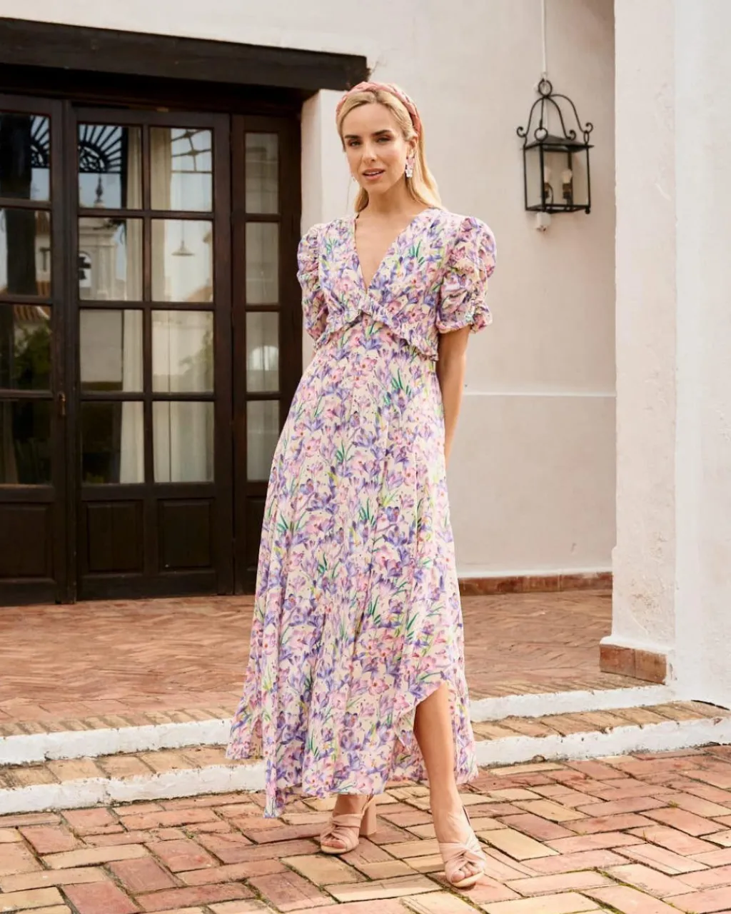 Polin et moi FERIA|VESTIDOS INVITADA>Vestido Flores Gaia Lila