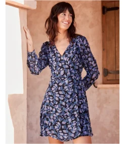 Polin et moi VESTIDOS Y MONOS>Vestido Flores Xeima negro